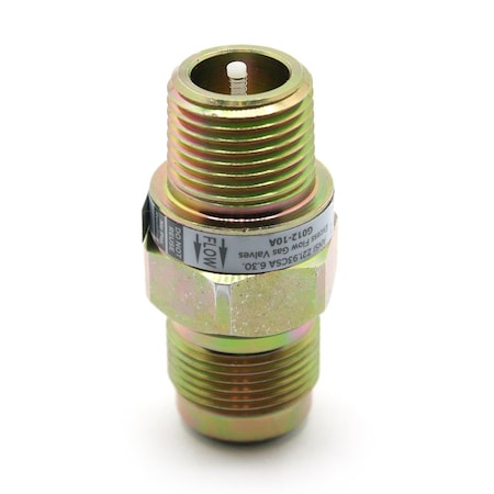 Thrifco Plumbing 5/8 Inch Flare x 1/2 Inch Male EFV Gastop Valve for Gas Connect 4401376